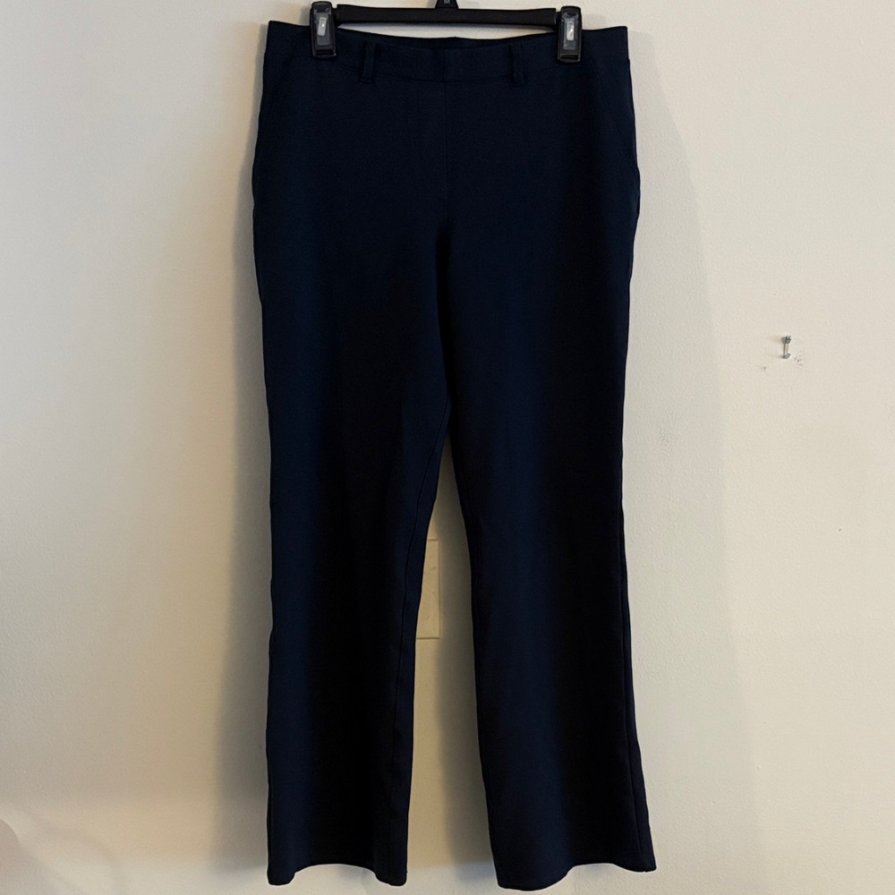 Quince Black Straight-Leg Dress Pants